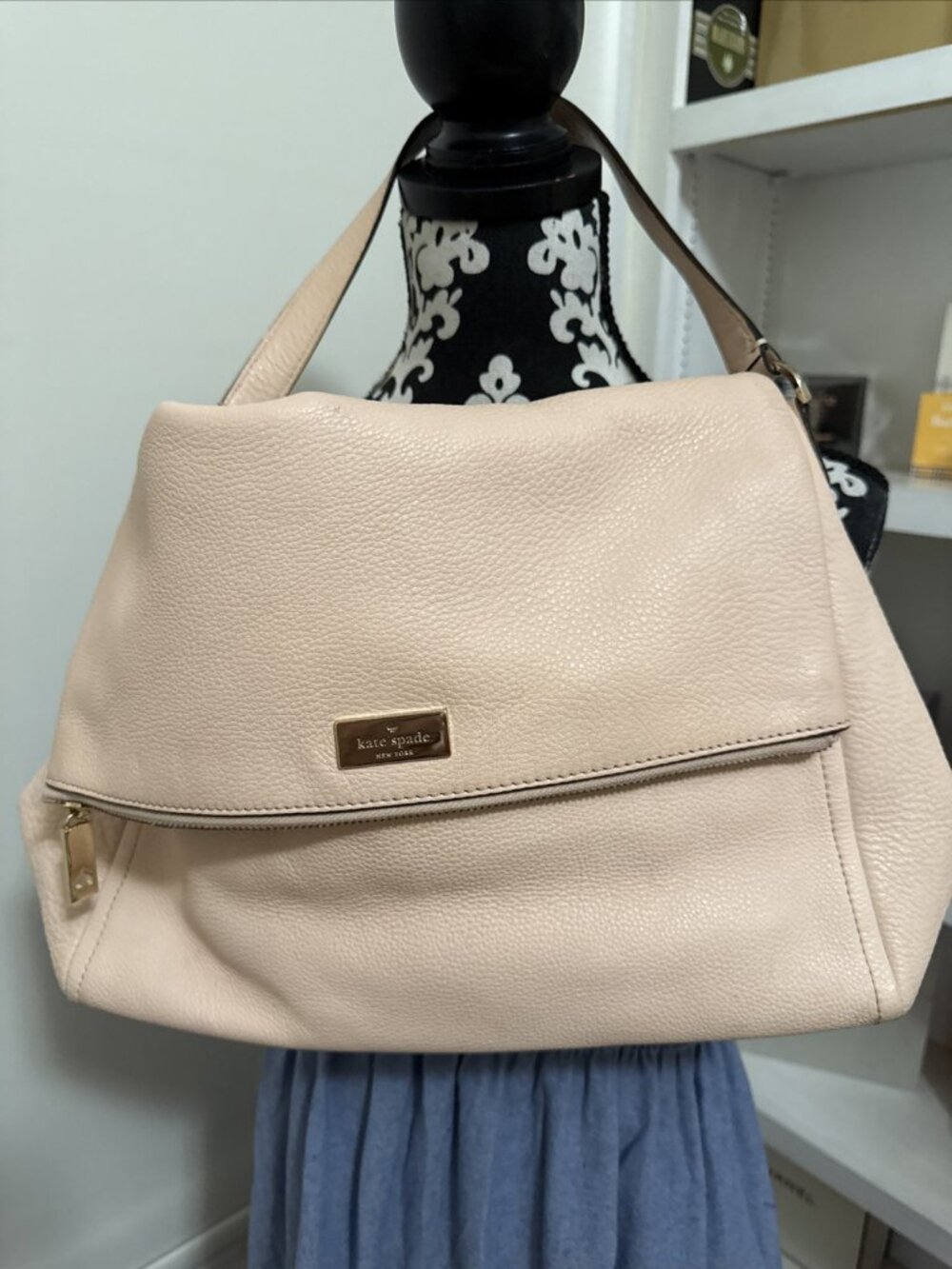 Kate Spade Jackson Street Medium Flap Shoulder Bag Pale Peach Pink?